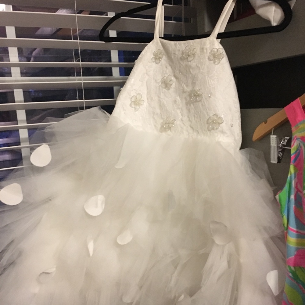 White dress- high low..